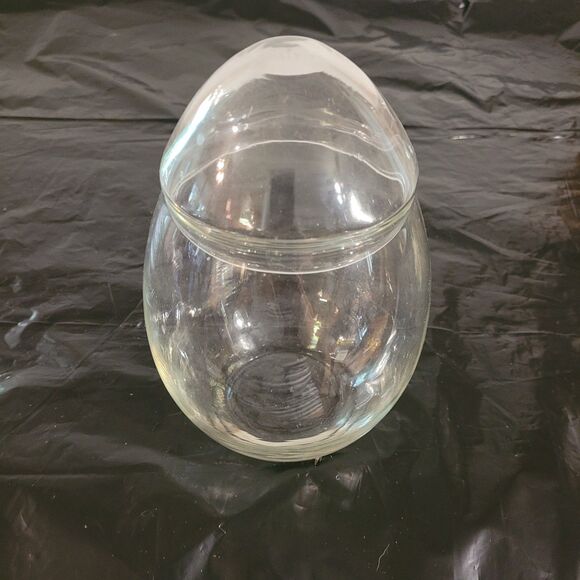 vtg Libbey Creations egg shape, terrerium apothecary, candy jar 8.25" - Picture 1 of 7